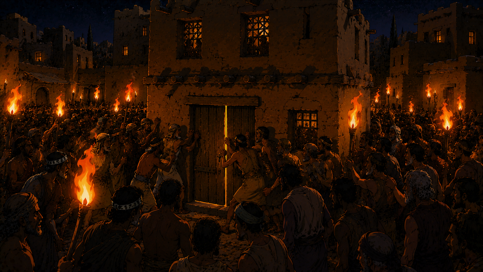 The Men of Sodom Surround the House